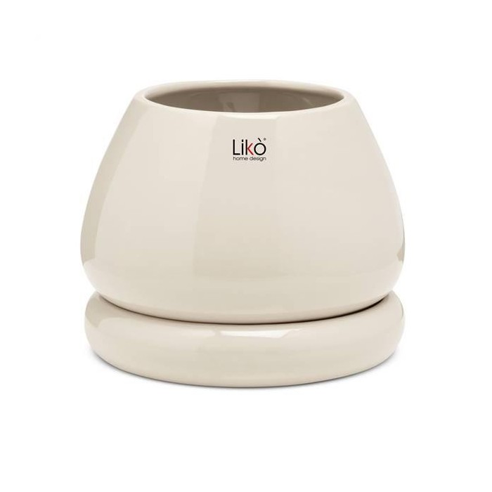 VASO NIKO D. 15 H 16  PLATE - CREAM